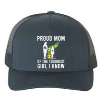 Autism Mom Proud Mom Of The Toughest Daughter Yupoong Adult 5-Panel Trucker Hat