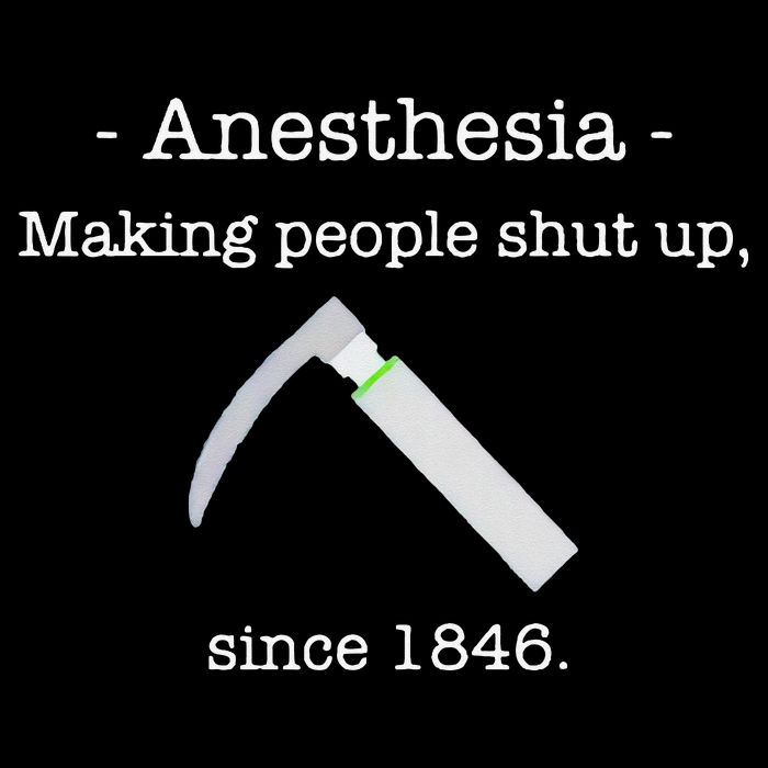 Anesthesia Making People Shut Up Since 1846 Women's Crop Top Tee