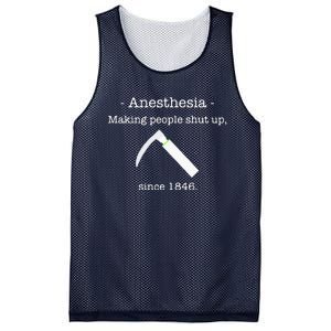 Anesthesia Making People Shut Up Since 1846 Mesh Reversible Basketball Jersey Tank