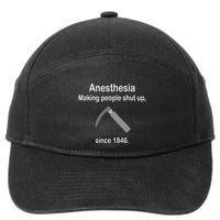 Anesthesia Making People Shut Up 7-Panel Snapback Hat