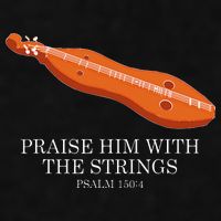 Appalachian Music Praise Him With The Strings Dulcimer Ladies PosiCharge Tri-Blend Wicking Tank