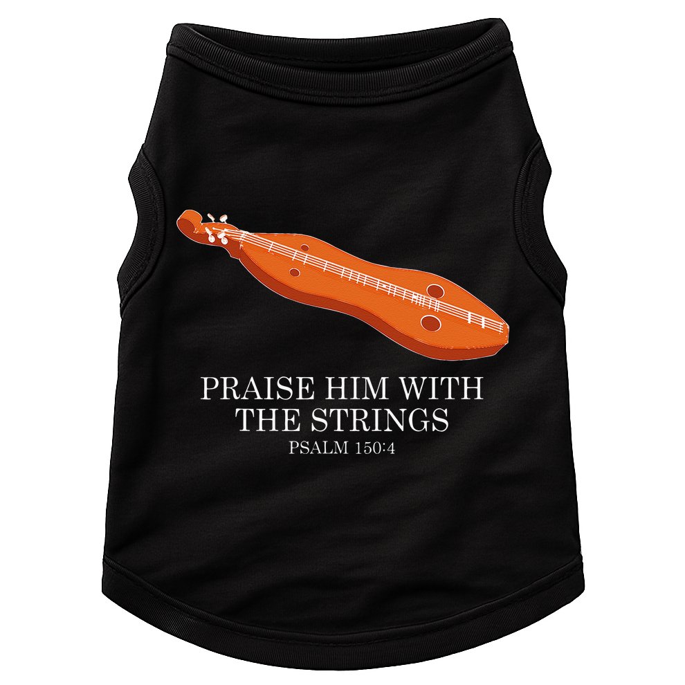 Appalachian Music Praise Him With The Strings Dulcimer Doggie Tank