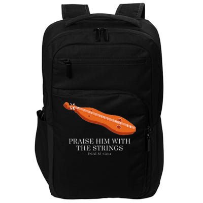 Appalachian Music Praise Him With The Strings Dulcimer Impact Tech Backpack