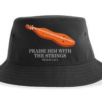 Appalachian Music Praise Him With The Strings Dulcimer Sustainable Bucket Hat