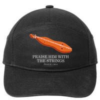 Appalachian Music Praise Him With The Strings Dulcimer 7-Panel Snapback Hat