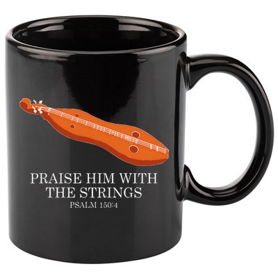 Appalachian Music Praise Him With The Strings Dulcimer 11oz C Handle Ceramic Mug