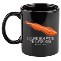 Appalachian Music Praise Him With The Strings Dulcimer 11oz C Handle Ceramic Mug
