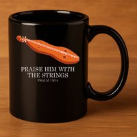Appalachian Music Praise Him With The Strings Dulcimer 11oz C Handle Ceramic Mug