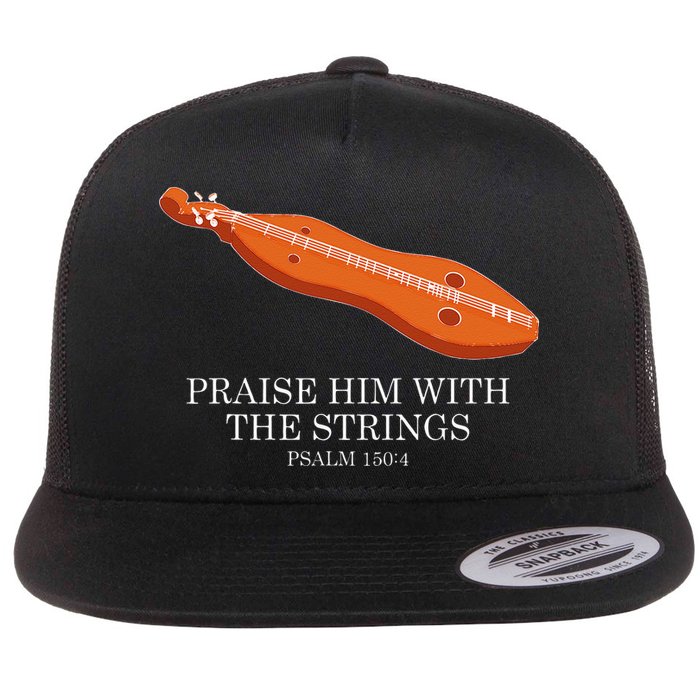 Appalachian Music Praise Him With The Strings Dulcimer Flatbill Hat