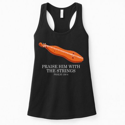 Appalachian Music Praise Him With The Strings Dulcimer Womens Tank Top