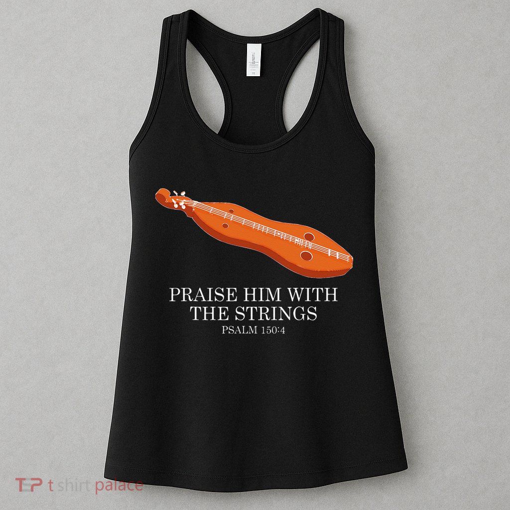 Appalachian Music Praise Him With The Strings Dulcimer Womens Tank Top