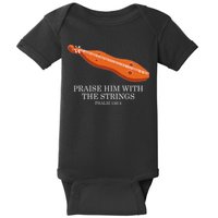 Appalachian Music Praise Him With The Strings Dulcimer Baby Bodysuit