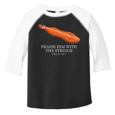 Appalachian Music Praise Him With The Strings Dulcimer Toddler Fine Jersey T-Shirt