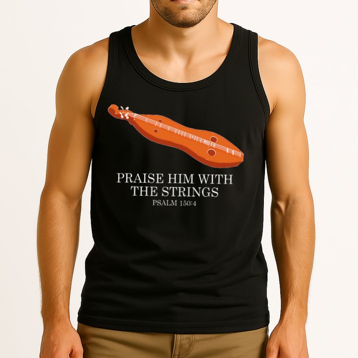 Appalachian Music Praise Him With The Strings Dulcimer Tank Top
