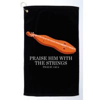 Appalachian Music Praise Him With The Strings Dulcimer Golf Towel