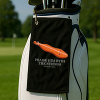 Appalachian Music Praise Him With The Strings Dulcimer Golf Towel
