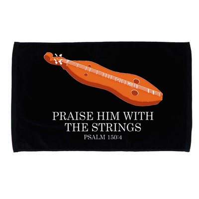 Appalachian Music Praise Him With The Strings Dulcimer Microfiber Hand Towel