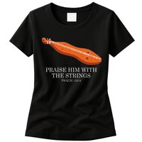 Appalachian Music Praise Him With The Strings Dulcimer Womens T-Shirt