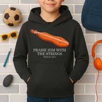 Appalachian Music Praise Him With The Strings Dulcimer Kids Hoodie