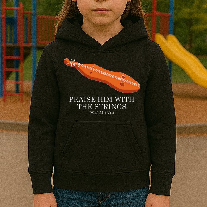 Appalachian Music Praise Him With The Strings Dulcimer Kids Hoodie