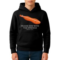 Appalachian Music Praise Him With The Strings Dulcimer Kids Hoodie