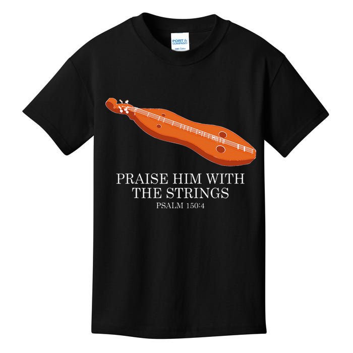 Appalachian Music Praise Him With The Strings Dulcimer Kids T-Shirt