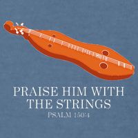 Appalachian Music Praise Him With The Strings Dulcimer Garment-Dyed Sweatshirt