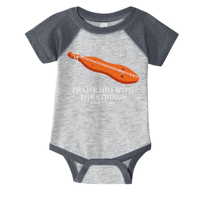 Appalachian Music Praise Him With The Strings Dulcimer Infant Baby Jersey Bodysuit