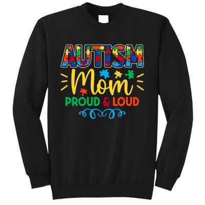 Autism Mom Proud & Loud Graphic Sweatshirt