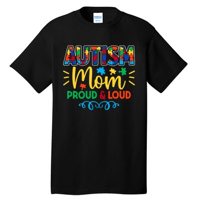 Autism Mom Proud & Loud Graphic Tall T-Shirt