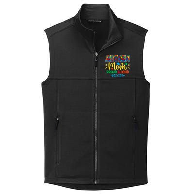 Autism Mom Proud & Loud Graphic Collective Smooth Fleece Vest