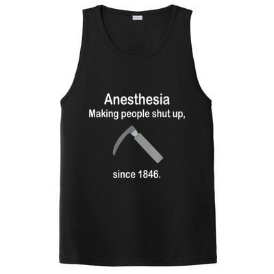 Anesthesia Making People Shut Up Since 1846 Funny Anesthesia PosiCharge Competitor Tank