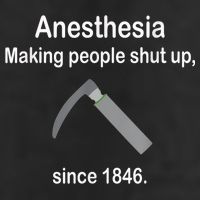 Anesthesia Making People Shut Up Since 1846 Funny Anesthesia Microfiber Hand Towel