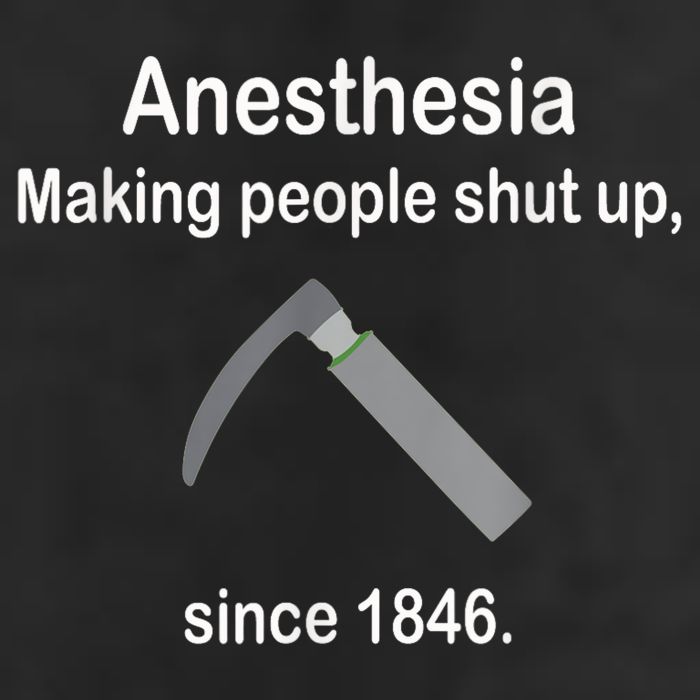 Anesthesia Making People Shut Up Since 1846 Funny Anesthesia Microfiber Hand Towel