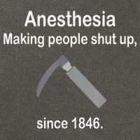 Anesthesia Making People Shut Up Since 1846 Funny Anesthesia Cotton Canvas Backpack