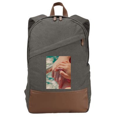 Aftersun Movie Poster Remake With Paul Mescal 3 Cotton Canvas Backpack