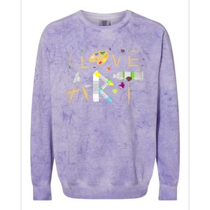 Art Major Painting Valentines Day Gift Sketch Drawing Artist Gift Colorblast Crewneck Sweatshirt