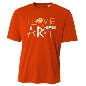 Art Major Painting Valentines Day Gift Sketch Drawing Artist Gift Cooling Performance Crew T-Shirt