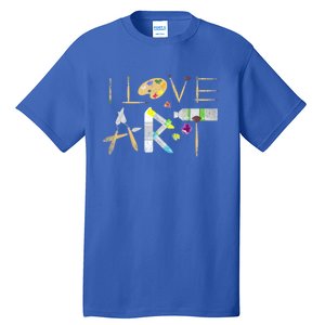 Art Major Painting Valentines Day Gift Sketch Drawing Artist Gift Tall T-Shirt