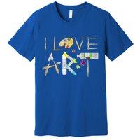 Art Major Painting Valentines Day Gift Sketch Drawing Artist Gift Premium T-Shirt