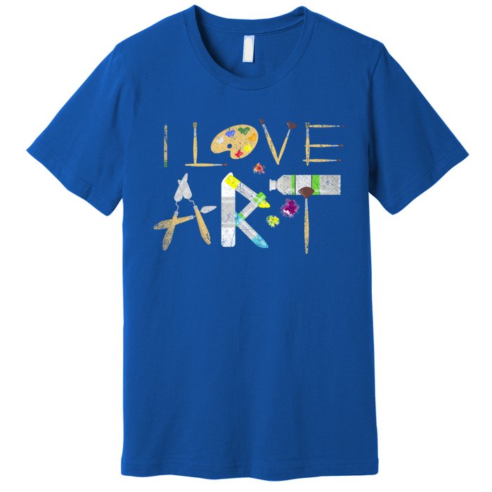 Art Major Painting Valentines Day Gift Sketch Drawing Artist Gift Premium T-Shirt