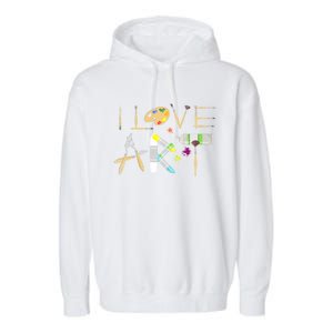 Art Major Painting Valentines Day Gift Sketch Drawing Artist Gift Garment-Dyed Fleece Hoodie