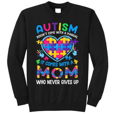 Autism Mom Puzzle Piece Autism Awareness Sweatshirt