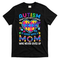 Autism Mom Puzzle Piece Autism Awareness T-Shirt