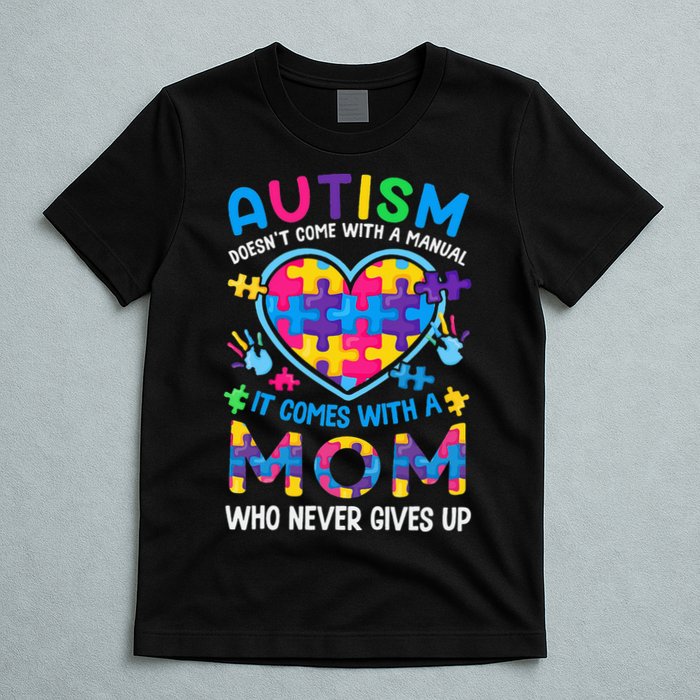 Autism Mom Puzzle Piece Autism Awareness T-Shirt