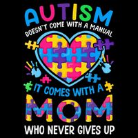 Autism Mom Puzzle Piece Autism Awareness T-Shirt