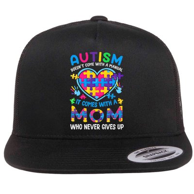 Autism Mom Puzzle Piece Autism Awareness Flatbill Hat