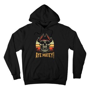 Aye Matey Pirate IM Eighty Pun 80 Years Old Birthday Hoodie