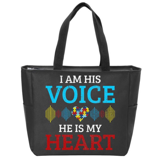 Autism Mom Proud Coach Awareness Month Autistic Pride Gift Zip Tote Bag
