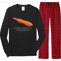 Appalachian Music Praise Him With The Strings Dulcimer Long Sleeve Pajama Set